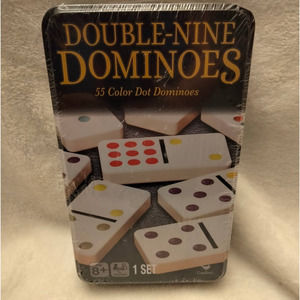 Double -nine Domino's- 55 color dots set.
